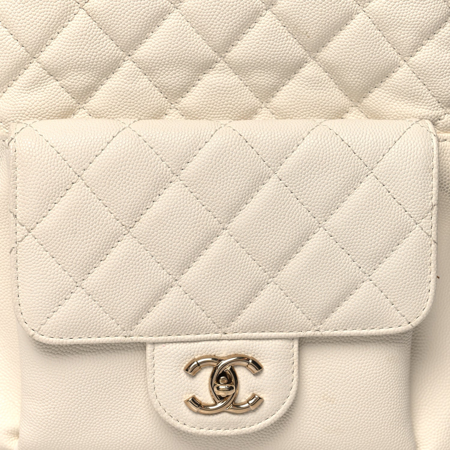 Chanel Caviar Quilted Small CC Day Backpack White 8 of 14