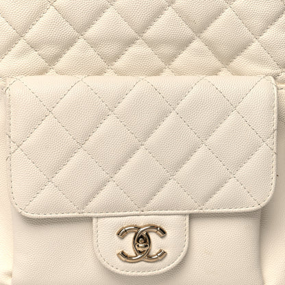 Chanel Caviar Quilted Small CC Day Backpack White 8 of 14