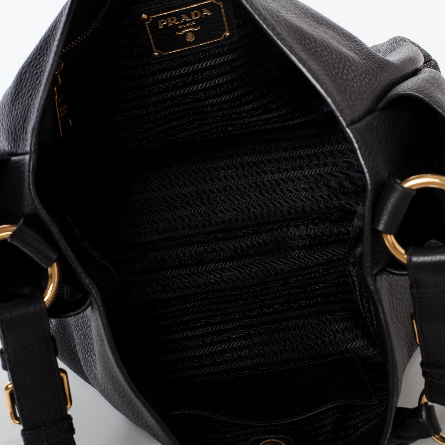 Vitello Daino Hobo Nero Black