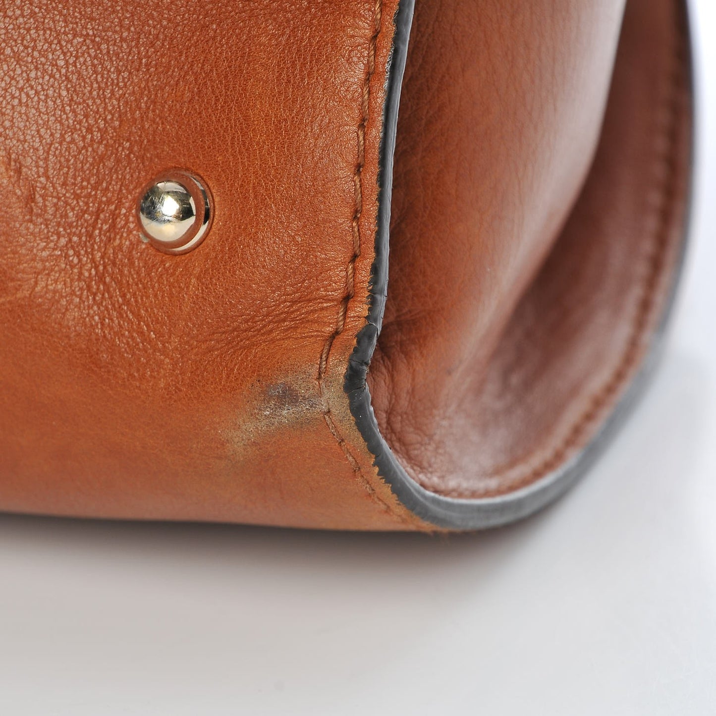 Calfskin Medium Stirrup Top Handle Bag