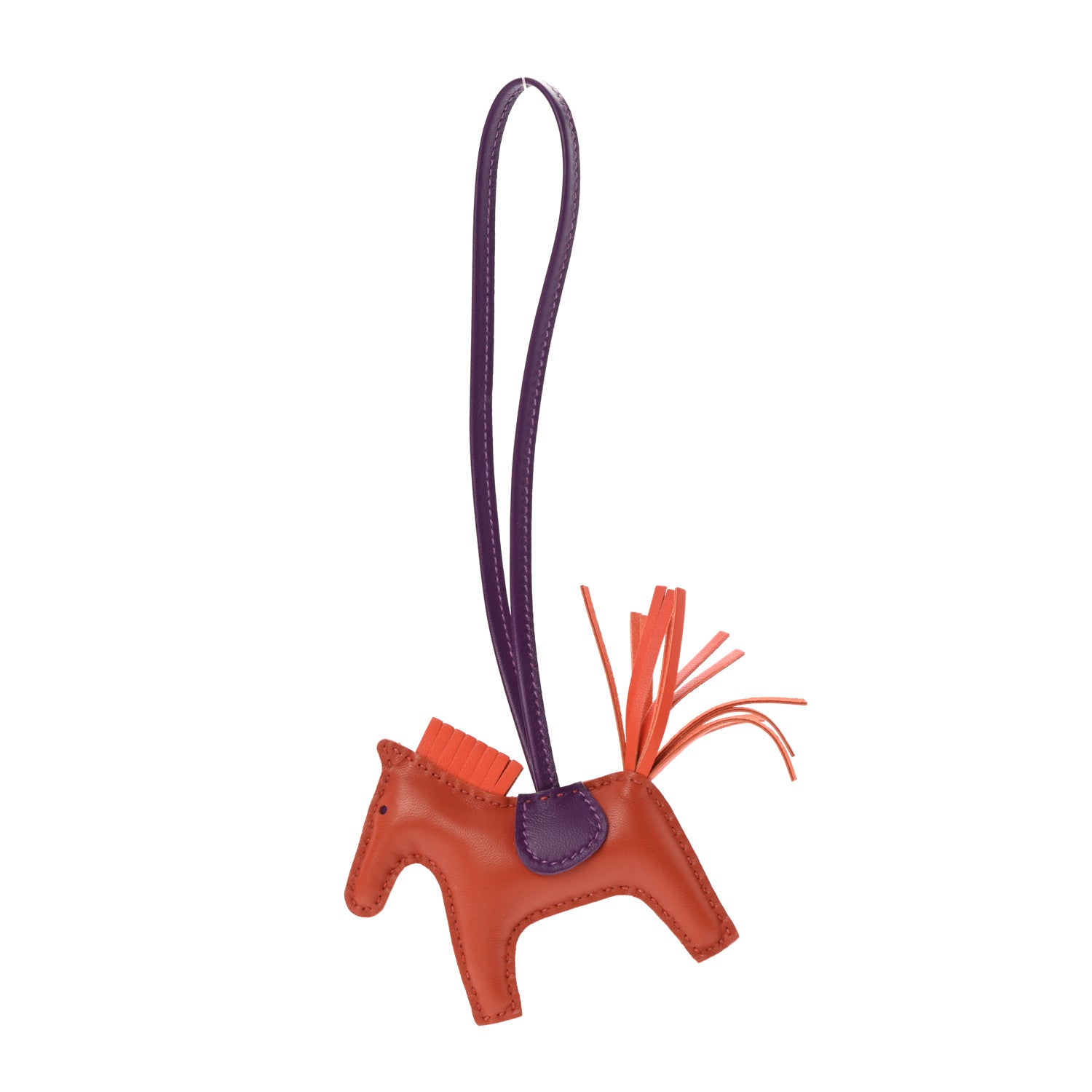 Hermes Milo Lambskin Grigri Rodeo Horse Bag Charm PM Gold 1 of 5