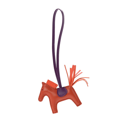 Hermes Milo Lambskin Grigri Rodeo Horse Bag Charm PM Gold 1 of 5
