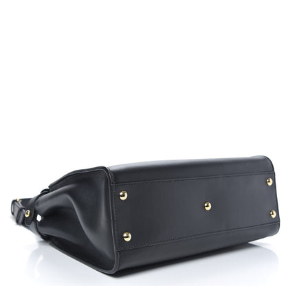 Fendi Vitello Seta Monster Eyes Medium Peekaboo Iconic Satchel Black 4 of 10