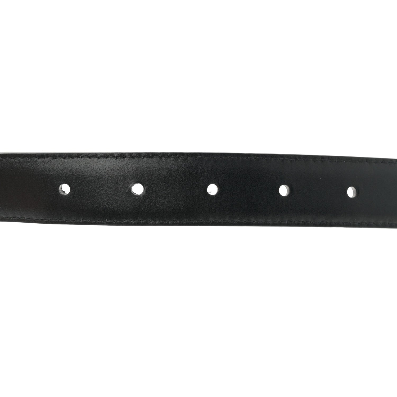 Celine Box Calfskin Medium 25mm Triomphe Belt 80 32 Black 5 of 7