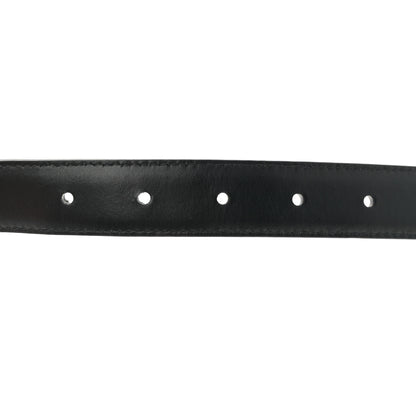 Celine Box Calfskin Medium 25mm Triomphe Belt 80 32 Black 5 of 7