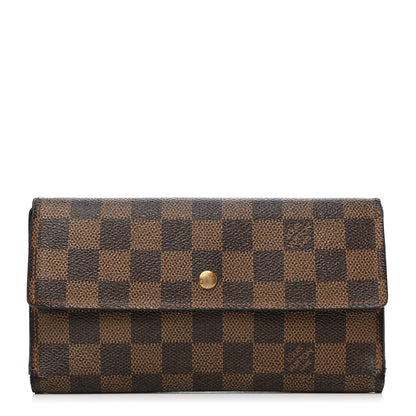 Louis Vuitton Damier Ebene Porte Tresor International Wallet 1 of 17