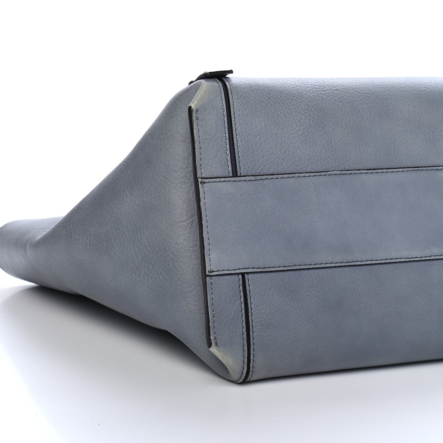 Chloe Smooth Calfskin Medium Milo Shopping Tote Blue 7 of 12