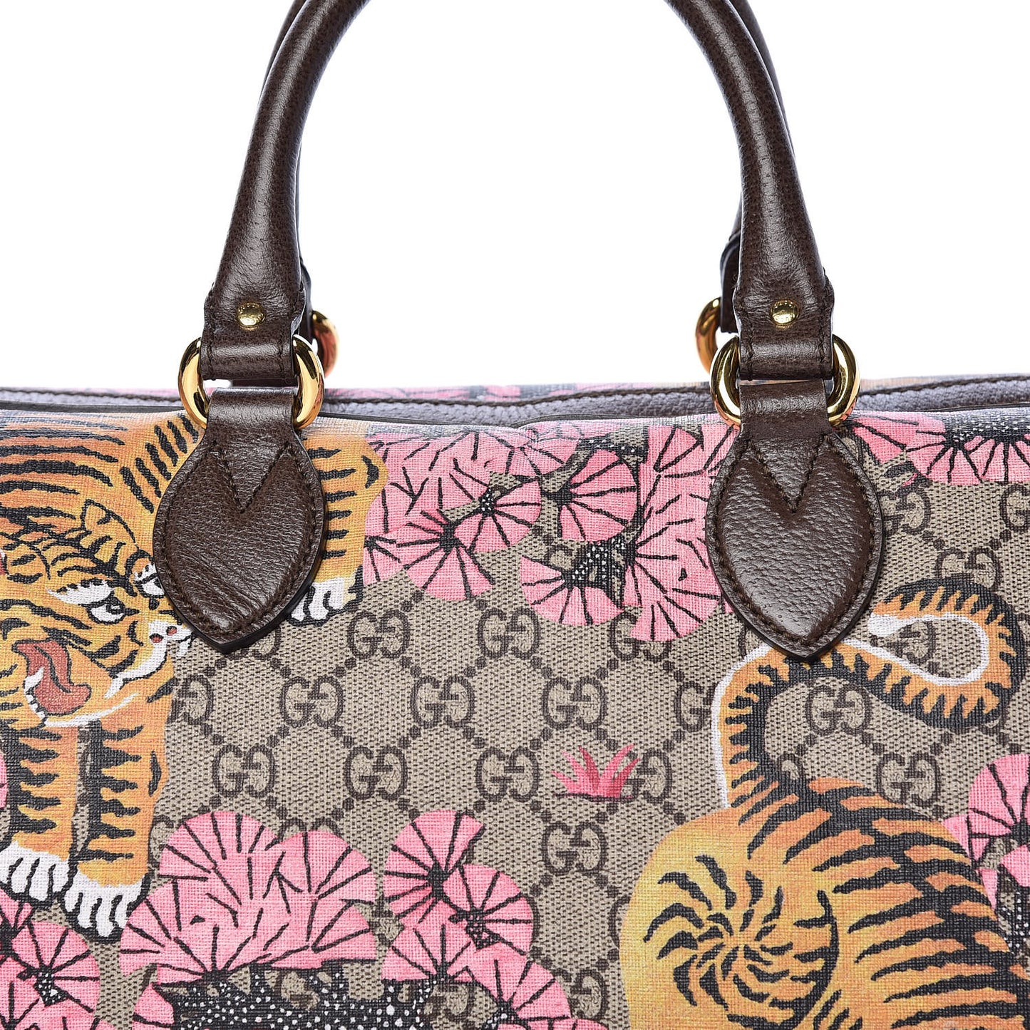 GG Supreme Monogram Bengal Medium Boston Beige PInk