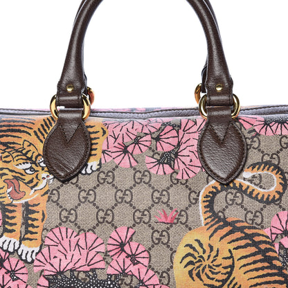 Gucci GG Supreme Monogram Bengal Medium Boston Beige PInk 10 of 14