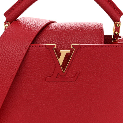 Louis Vuitton Taurillon Mini Capucines Scarlet 8 of 10
