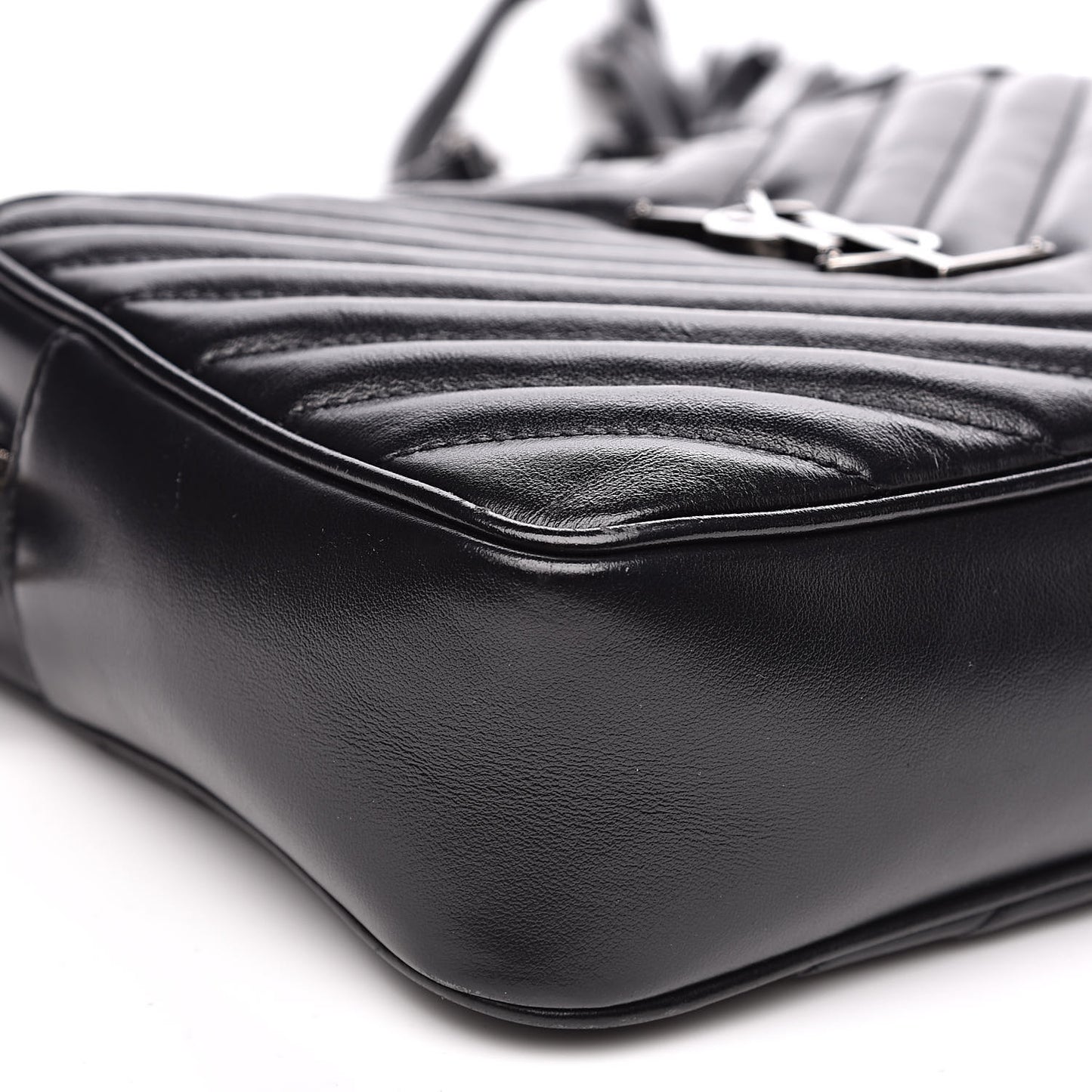 Calfskin Matelasse Monogram Lou Camera Bag Black