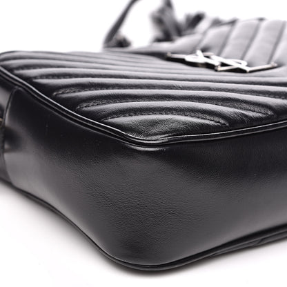 Saint Laurent Calfskin Matelasse Monogram Lou Camera Bag Black 8 of 14