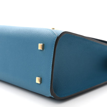 Moynat Carat Calfskin Gabrielle PM Prussian Blue 8 of 8