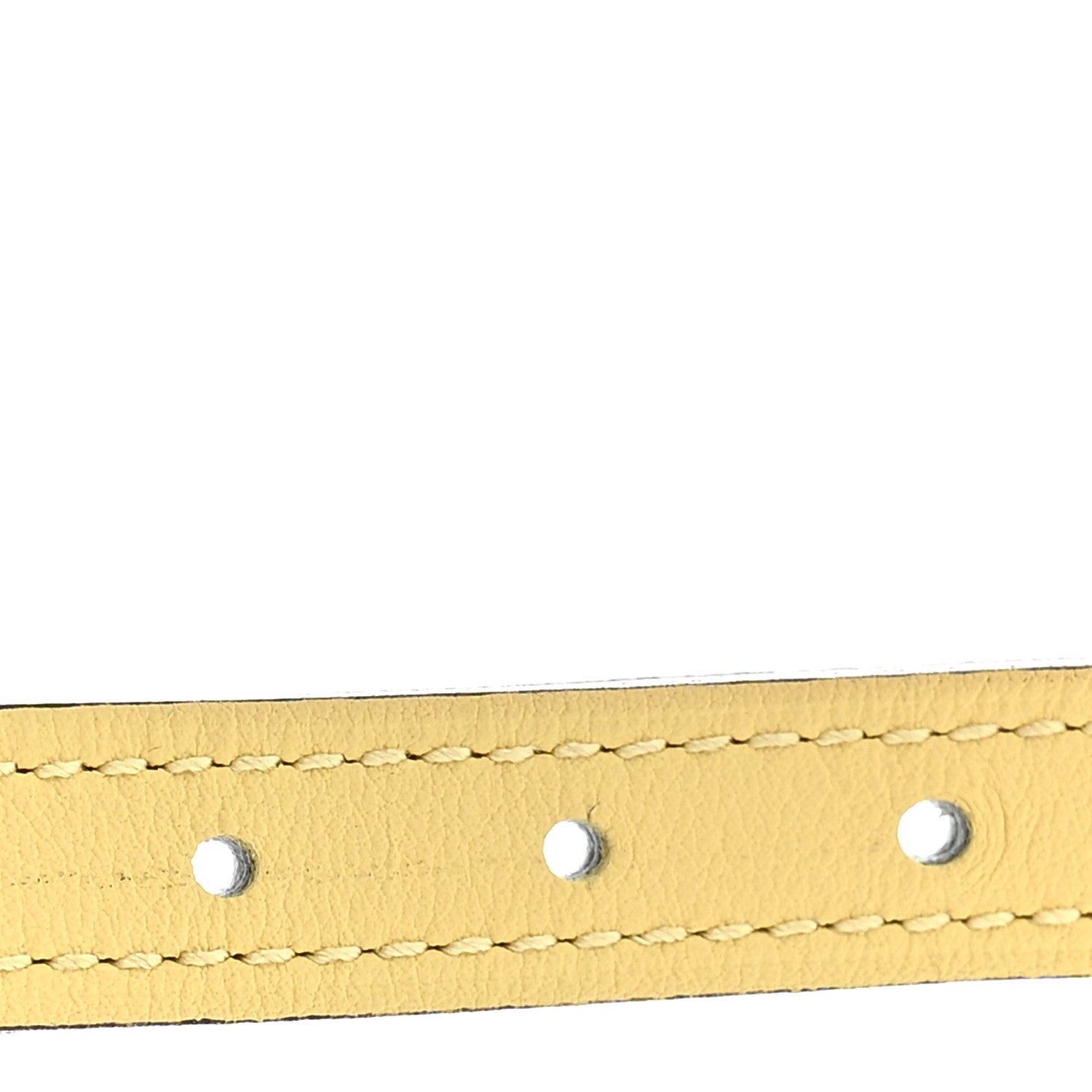 Hermes Swift Epsom 13mm H Kelly Belt 80 Jaune Poussin White 7 of 8
