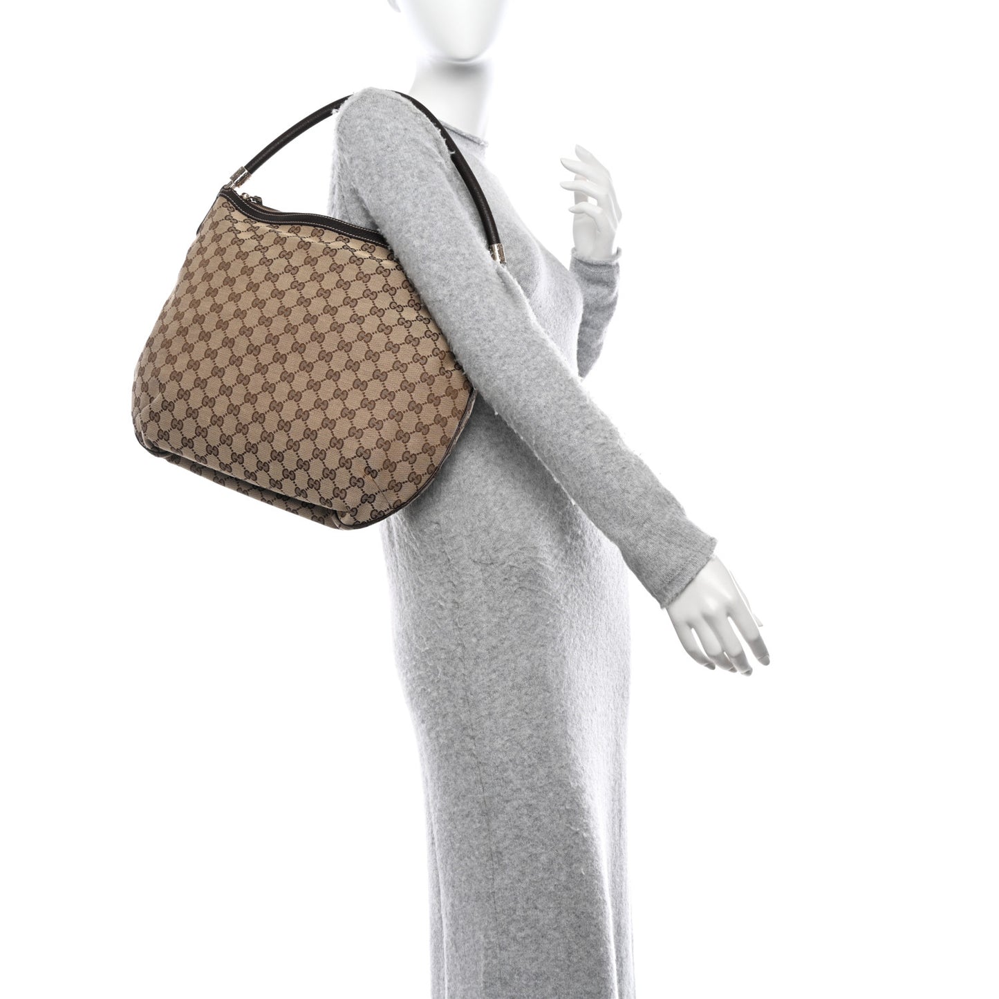 Monogram Hobo Dark Brown