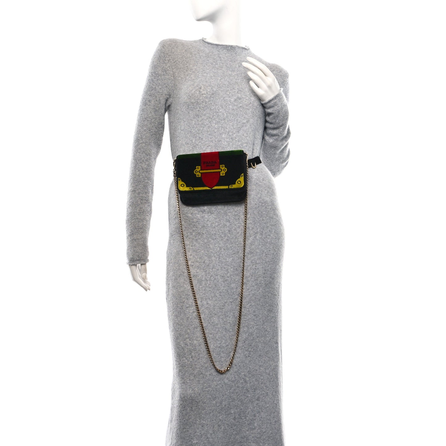 Velvet Cahier Belt Bag Black