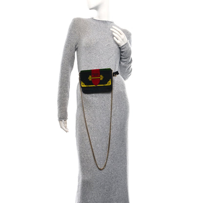 Prada Velvet Cahier Belt Bag Black 2 of 16