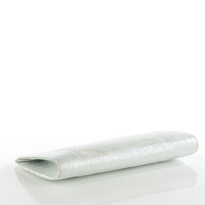 Nancy Gonzalez Metallic Crocodile Frame Clutch Silver 4 of 8