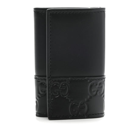 Gucci Guccissima 6 Key Holder Case Black 1 of 7