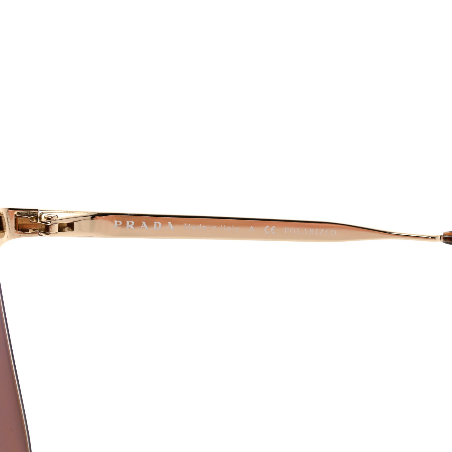 Prada Cat Eye Sunglasses SPR 68T Gold 6 of 8