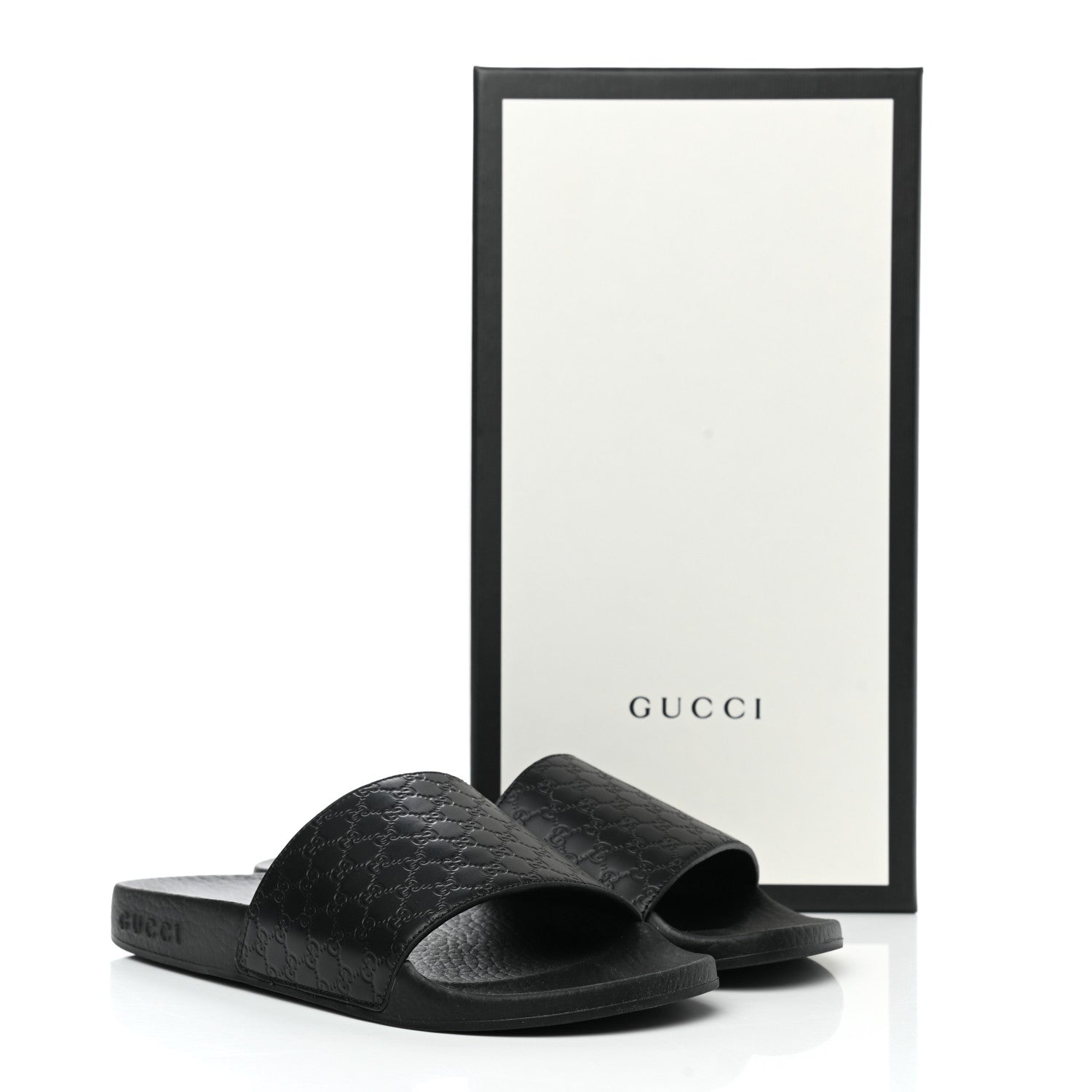 Gucci Microguccissima Slide Sandals 35 Black 9 of 9
