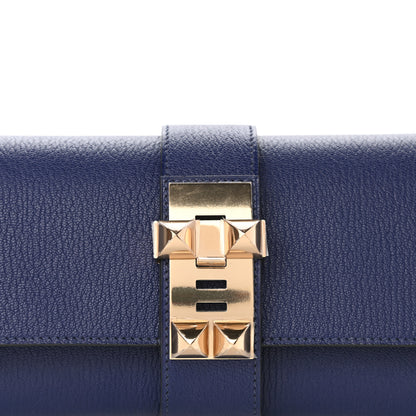 Hermes Chevre Mysore Medor 23 Clutch Bleu Encre 8 of 8
