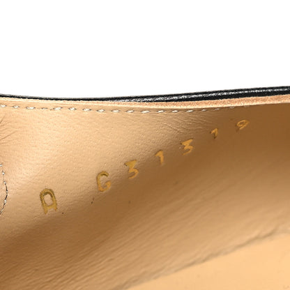 Chanel Goatskin Grosgrain Cap Toe CC Slingback Flats 37.5 Black 8 of 9