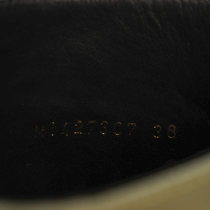 Saint Laurent Rubber Studded Festival Rain Boots 38 New Kaki Fonce 8 of 8