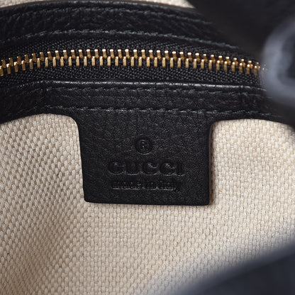 Gucci Pebbled Calfskin Medium Soho Chain Shoulder Bag Black 6 of 11