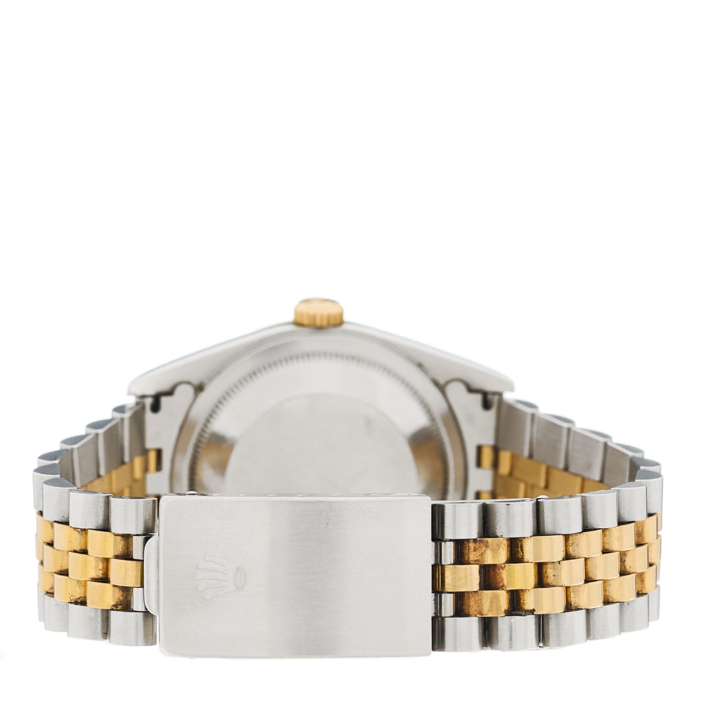 Stainless Steel 18K Yellow Gold Diamond 36mm Oyster Perpetual Datejust Watch Champagne 16233