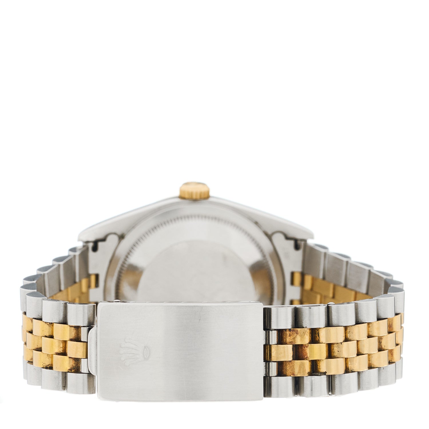 Rolex Stainless Steel 18K Yellow Gold Diamond 36mm Oyster Perpetual Datejust Watch Champagne 16233 3 of 4
