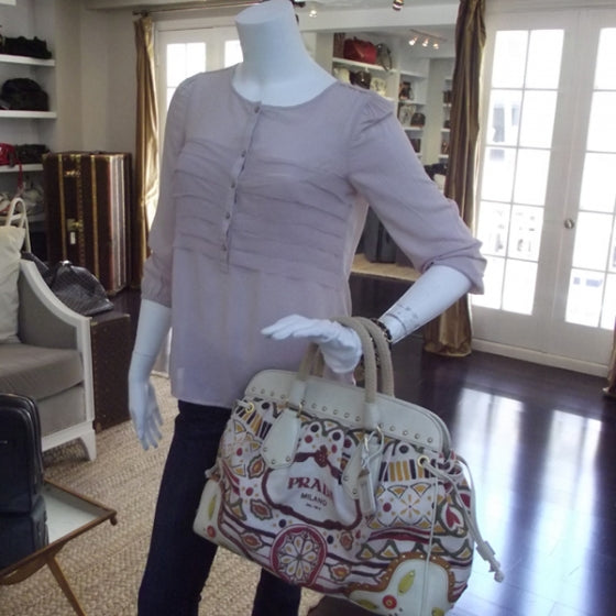 Canvas Canapa Embossed Frame Bag