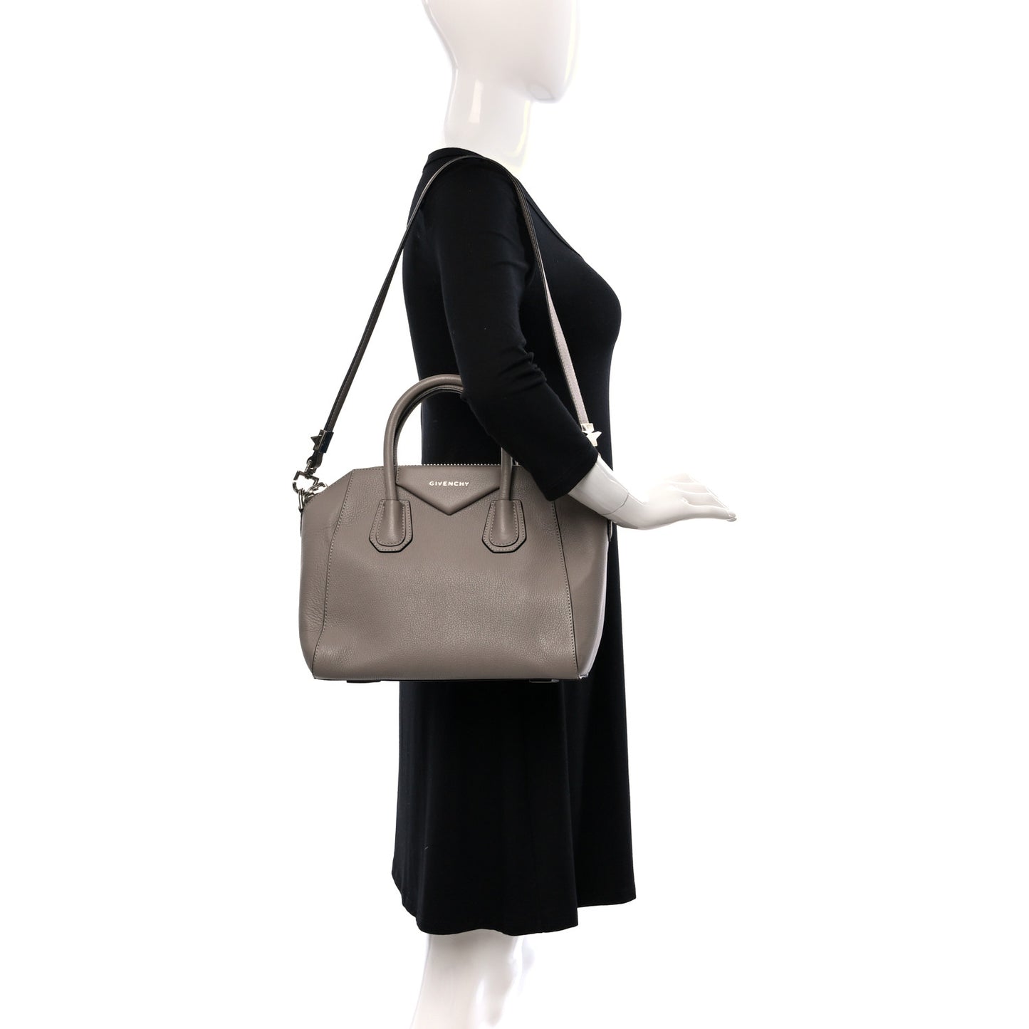 Sugar Goatskin Small Antigona Mastic