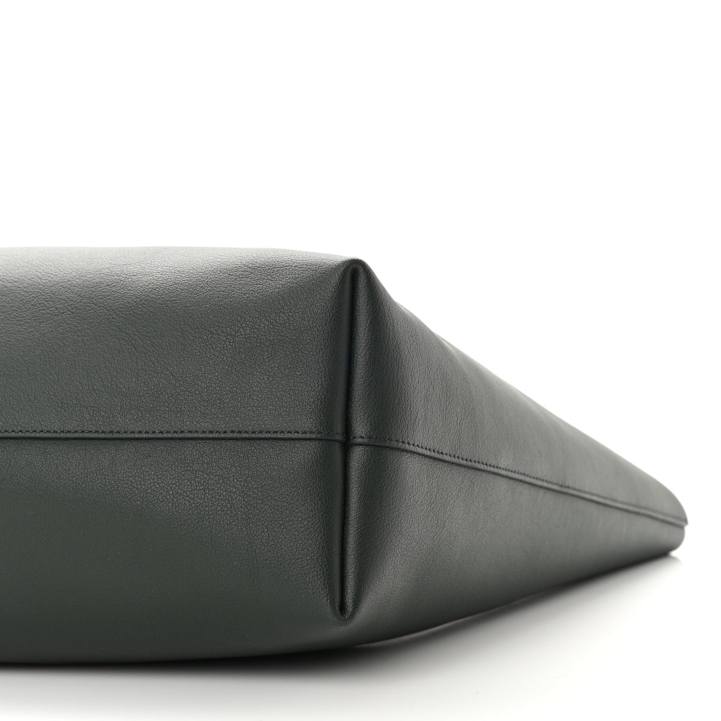Calfskin Large Shopping Tote Dark Green