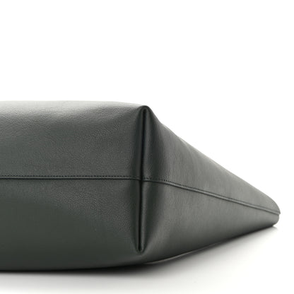 Saint Laurent Calfskin Large Shopping Tote Dark Green 10 of 10