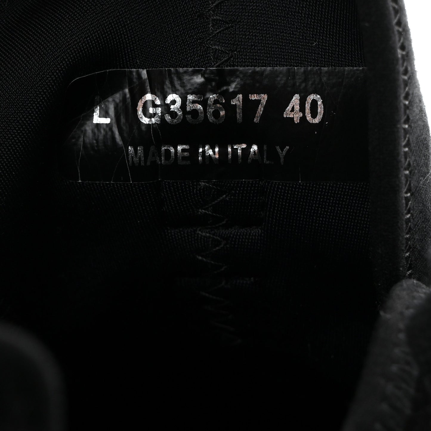 Velvet Calfskin Mixed Fibers CC Sneakers 40 Black