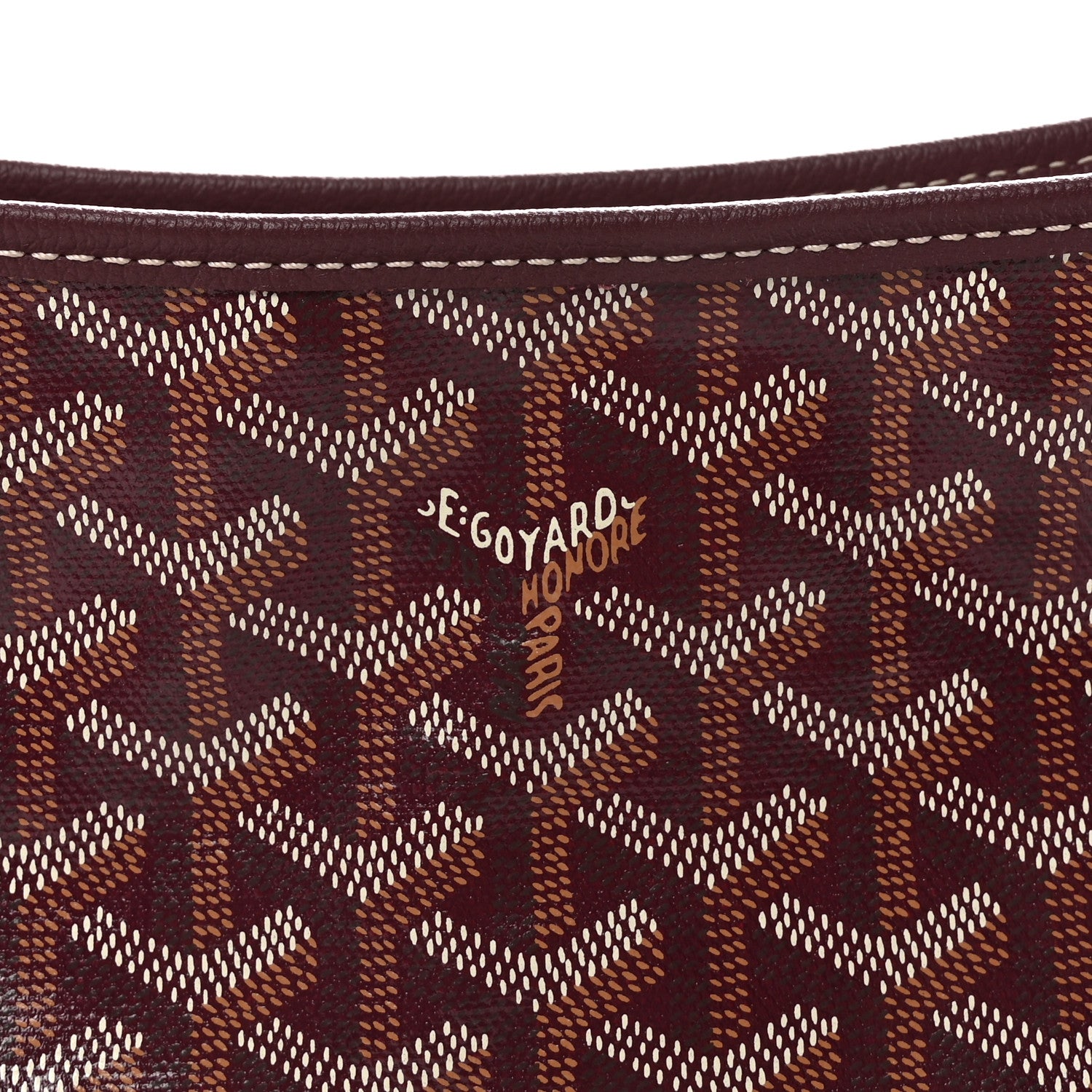 Goyard Goyardine Boheme Hobo Burgundy 9 of 11
