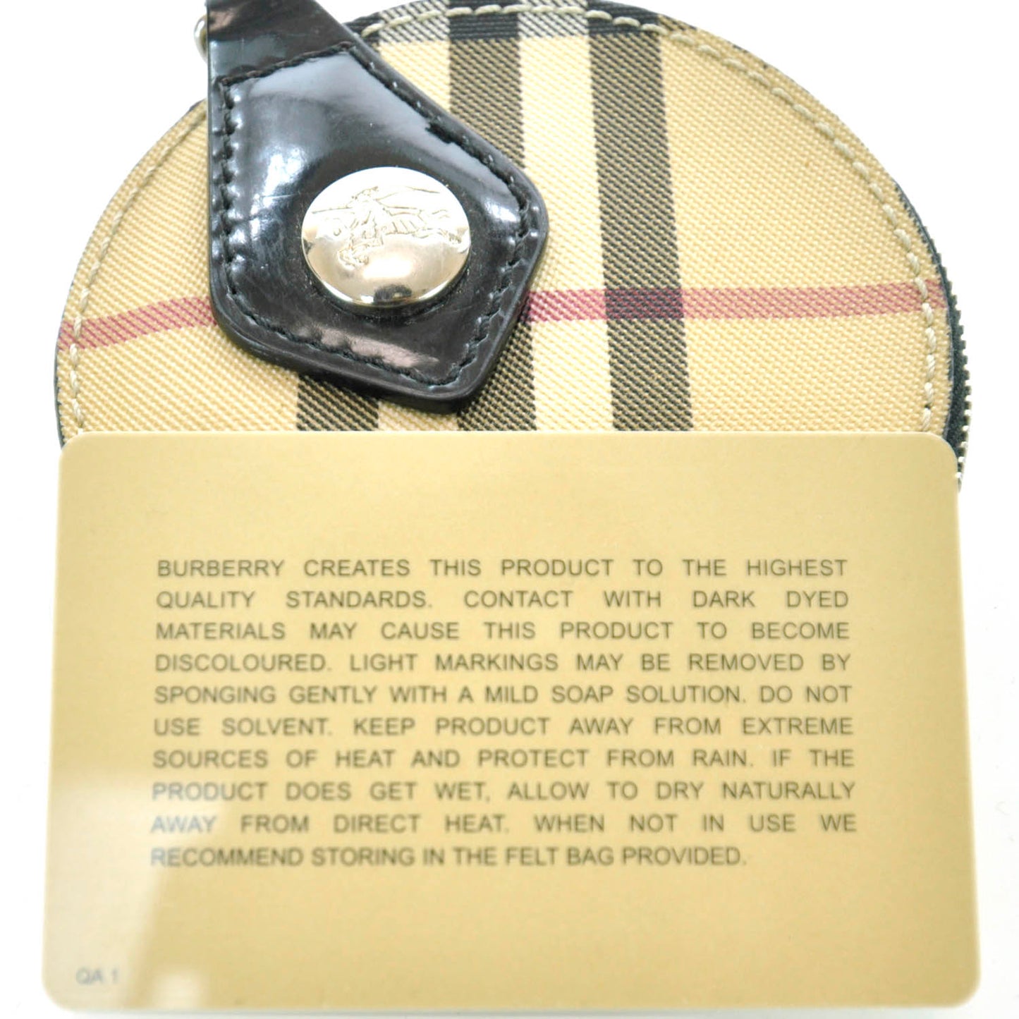 House Check Coin Purse Keychain