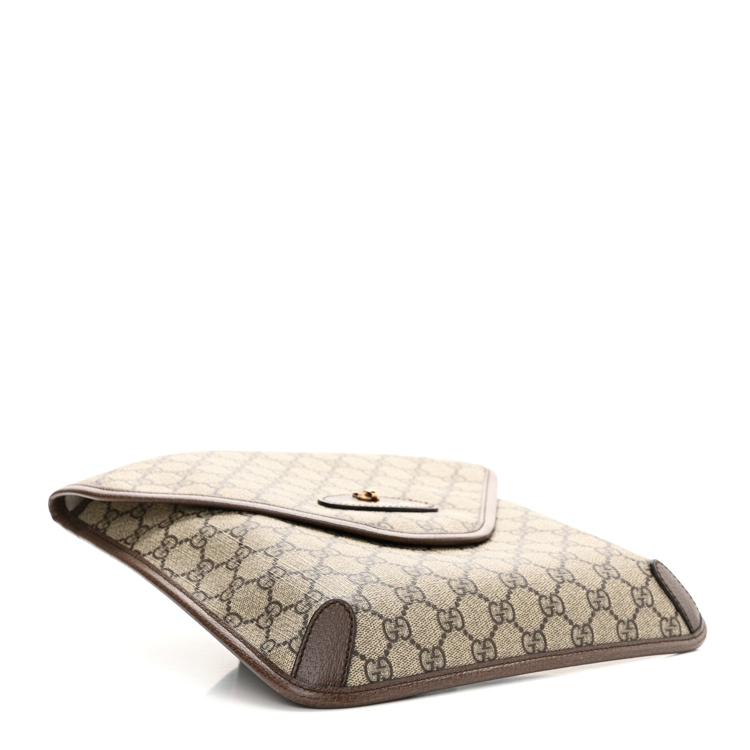 Gucci GG Supreme Monogram Web Medium Neo Vintage Flap Messenger Bag Beige New Acero 4 of 9