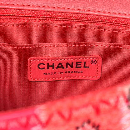 Chanel Tweed Patchwork Medium Single Flap Pink 6 of 15