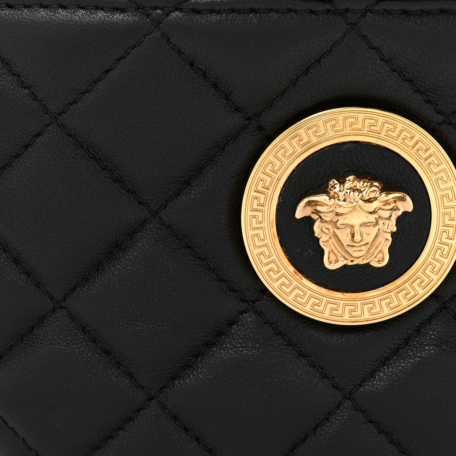 Versace Nappa Quilted Medusa Belt Bag Black 7 of 9