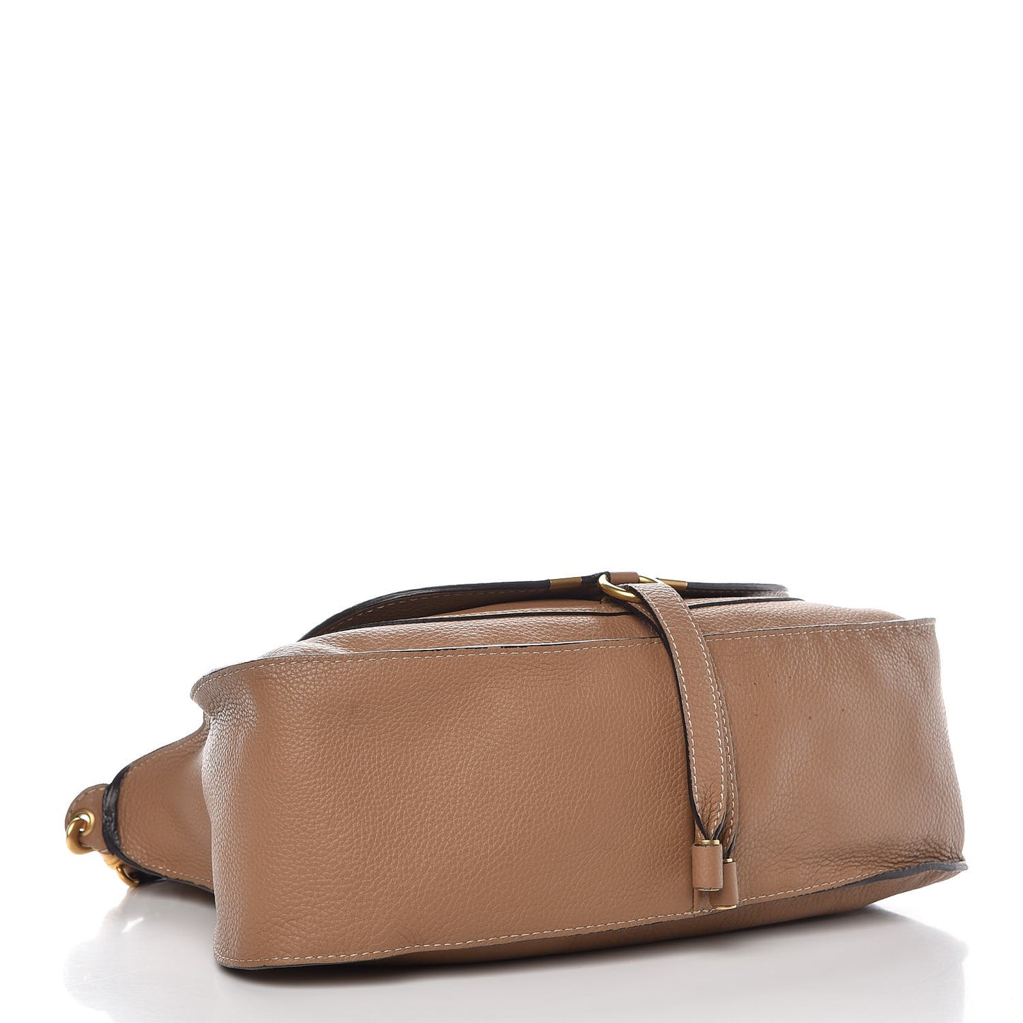 Calfskin Medium Marcie Satchel Sand Shell