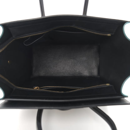 Celine Bullhide Drummed Calfskin Micro Tri-Color Luggage Antarctic 5 of 24