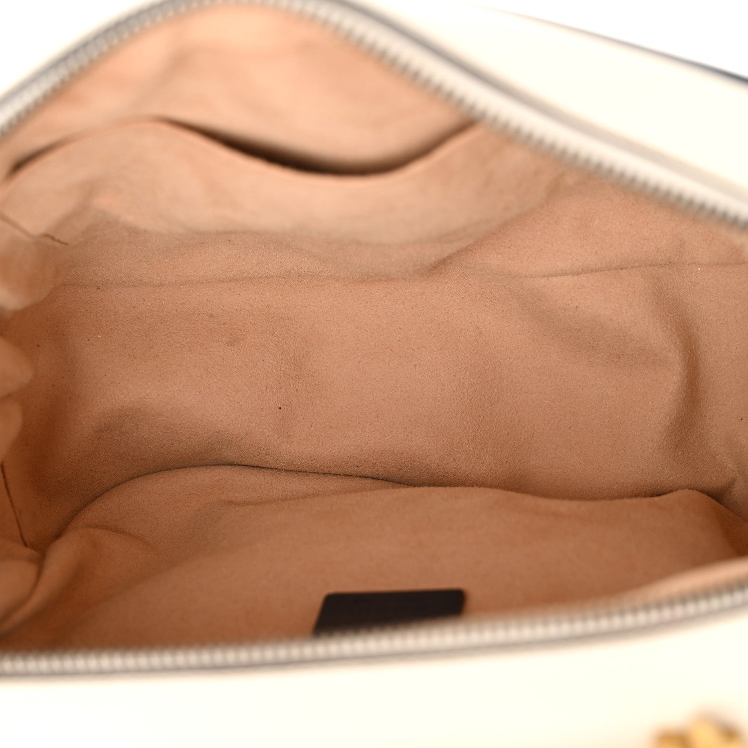 Gucci Vintage Effect Calfskin Matelasse Diagonal Small Torchon GG Marmont Bamboo Top Handle Shoulder Bag Mystic White Blue Agata 5 of 10