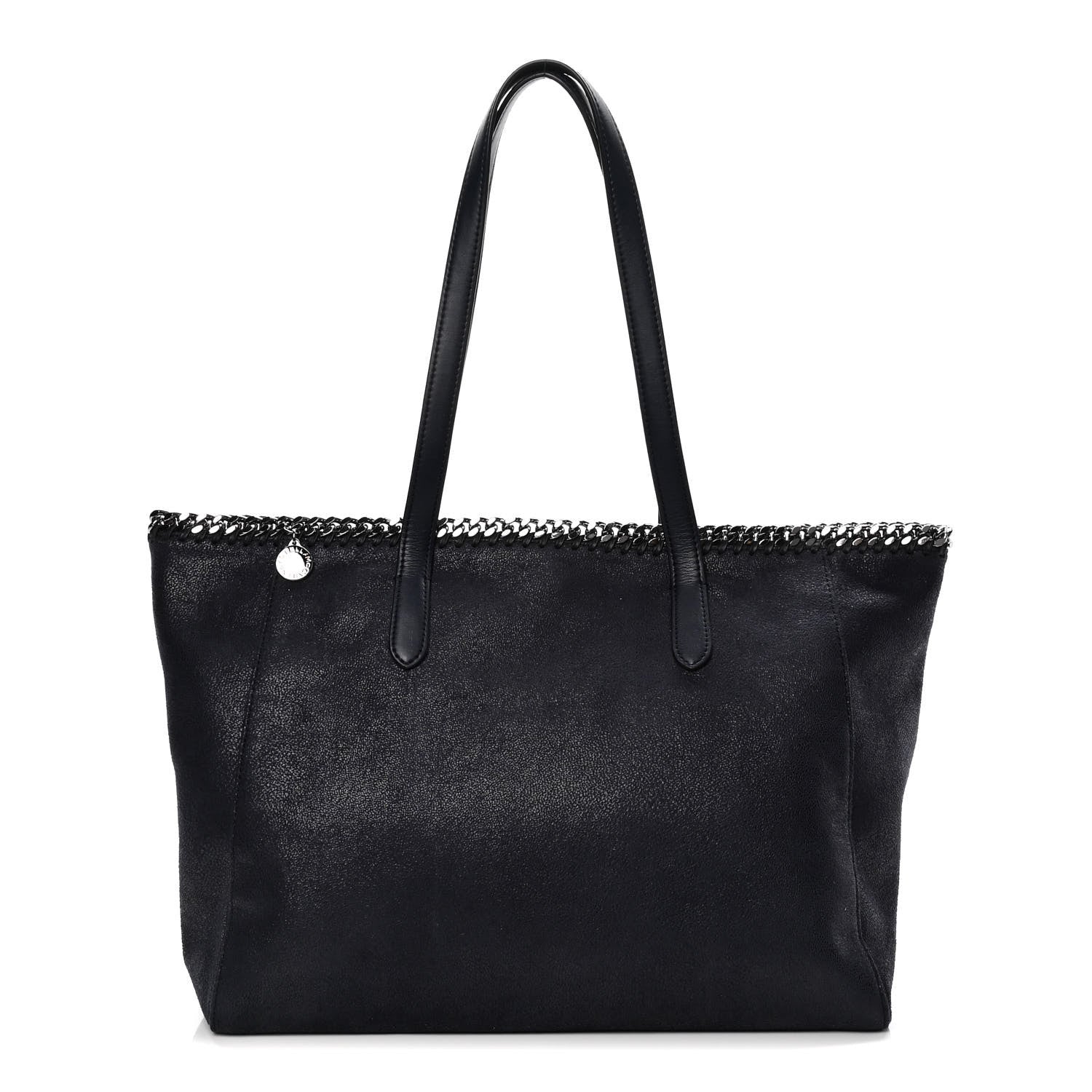 Stella McCartney Shaggy Deer Falabella East West Shopper Tote Navy 1 of 11