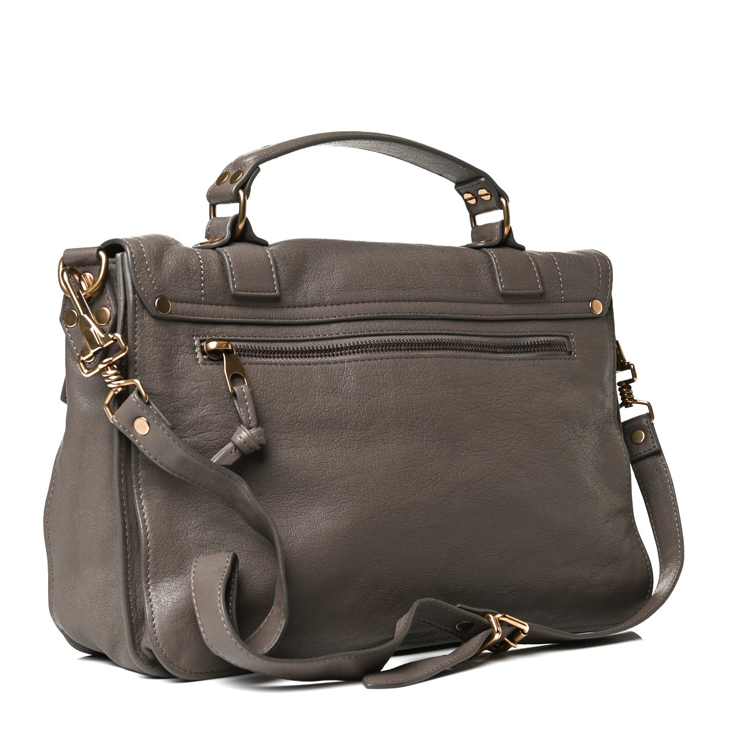 Proenza Schouler Lambskin Medium PS1 Satchel Smoke 3 of 17