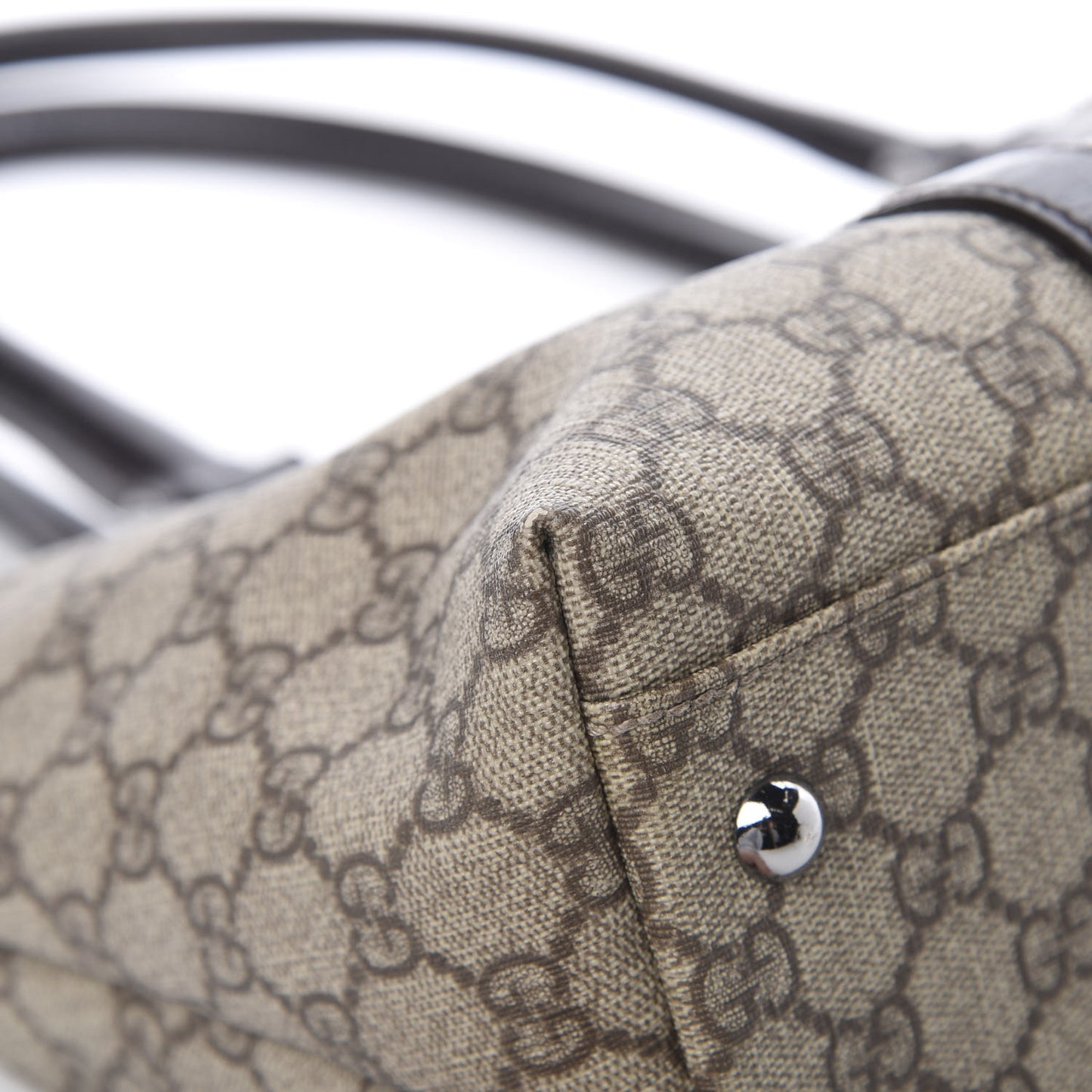 GG Plus Monogram Medium Joy Tote Dark Brown