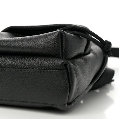 Balenciaga Grained Calfskin Mini Explorer Crossbody Backpack Black 8 of 10