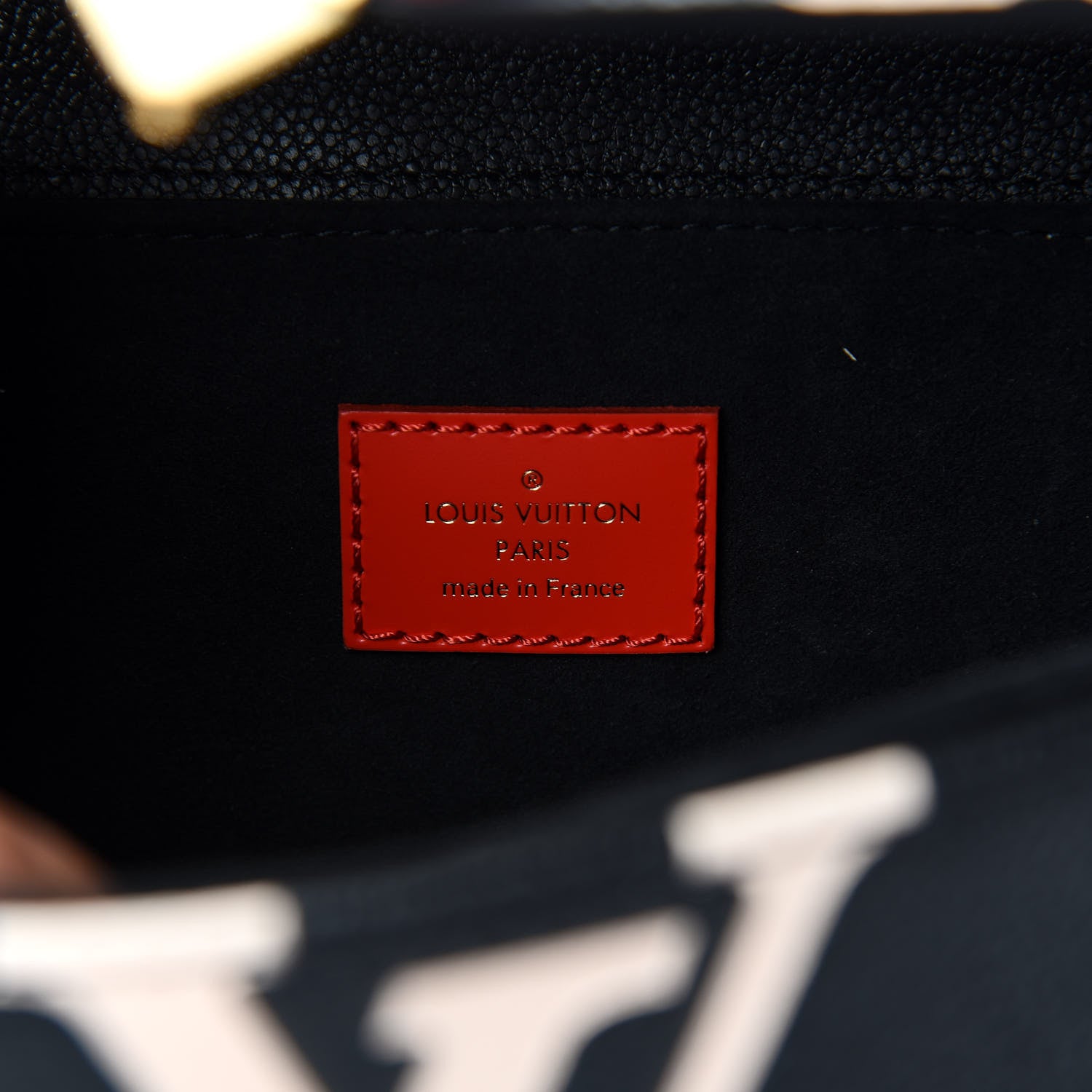 Louis Vuitton Empreinte Monogram Giant Crafty Pochette Metis Black Creme 5 of 8
