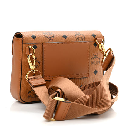 MCM Visetos Small Millie Crossbody Belt Bag Cognac 2 of 8